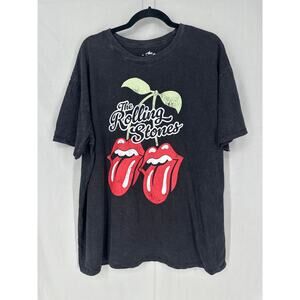 Rolling Stones Shirt Mens XXL Black Retro Music Band Graphic Tee